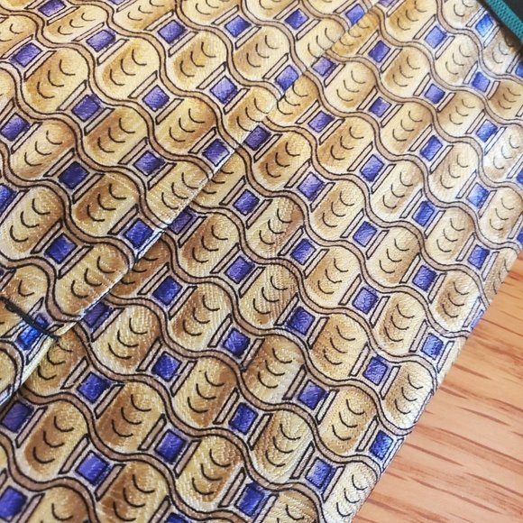 J. Garcia Like a Twittering Machine Collection Thirty Five Silk Tie Men's Tan - Picture 4 of 4